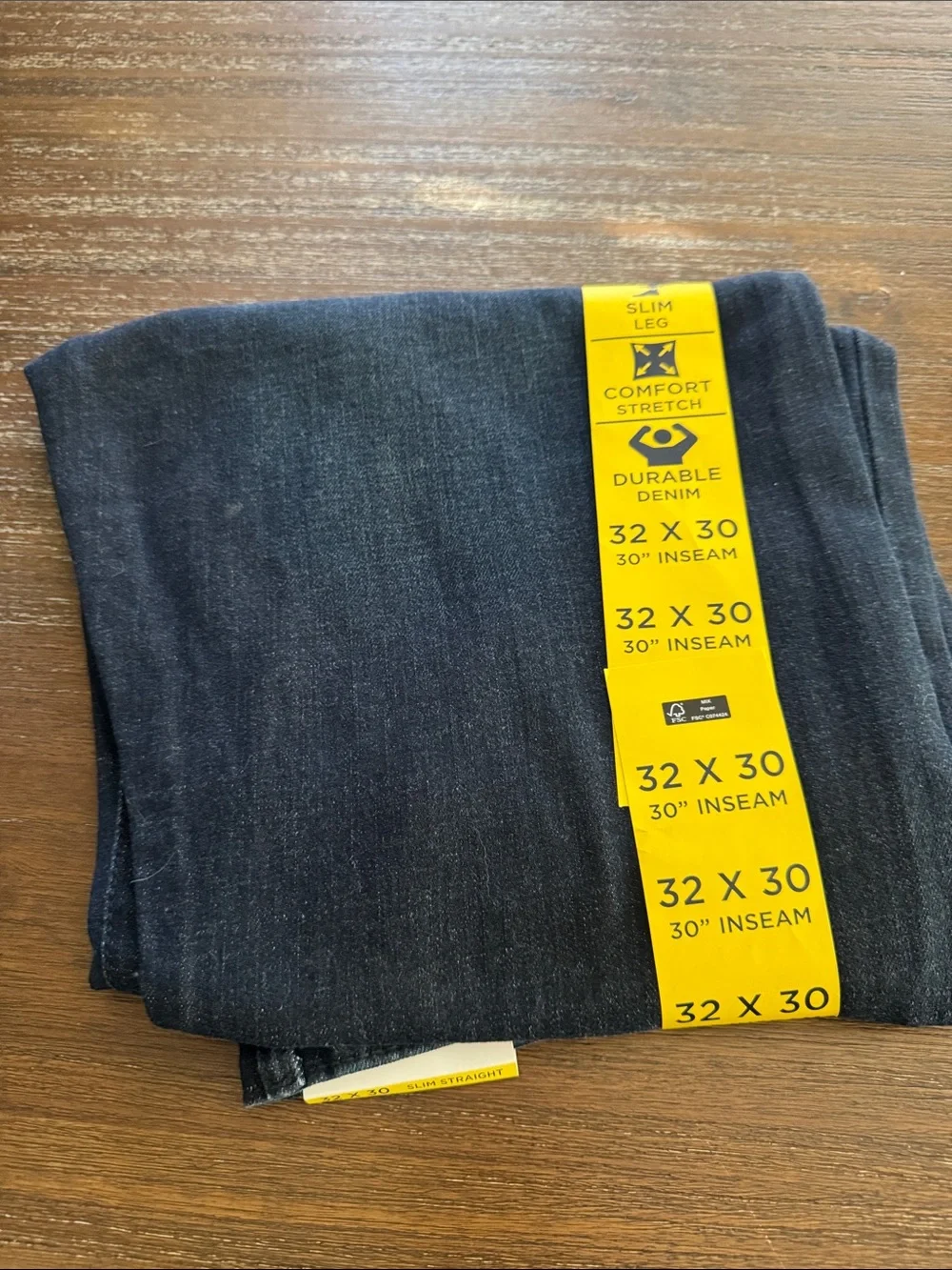Chaps Slim Straight Men's Jeans — Dark Indigo Size 32X30